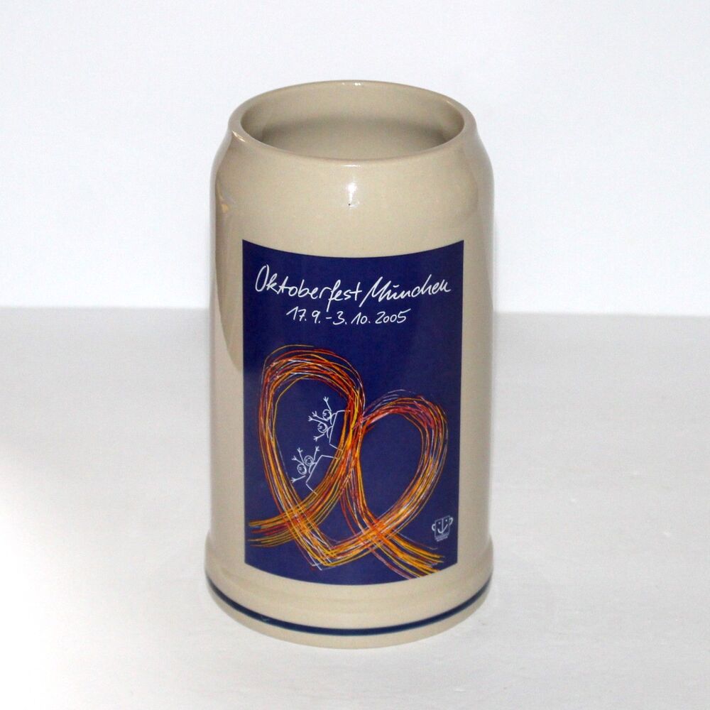 2005 Munchen Oktoberfest 1l Beer Stein Rastal Germany Jochen Steglich Munich